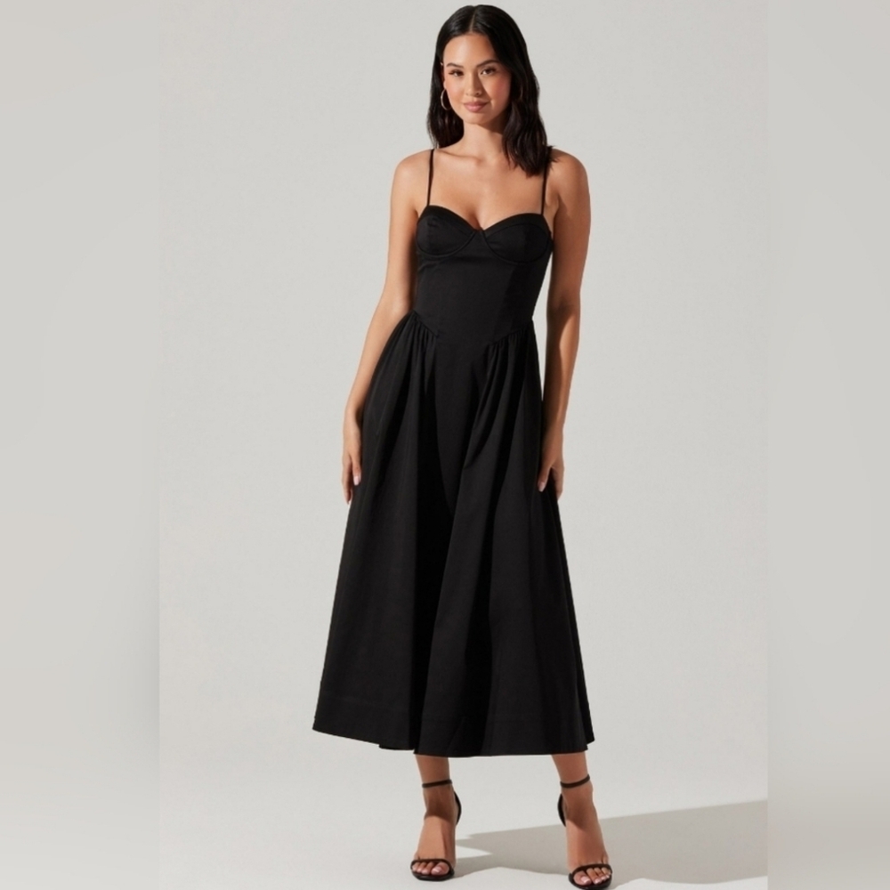 Astr the Label Bellamy Bustier Midi Dress size Medium